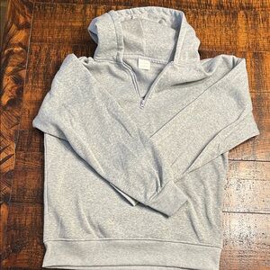 Gray Half-Zip Men's Sweater
